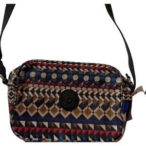 Kipling Dee Crossbody Mini Bag Nordic Journey Geometric Print Unisex